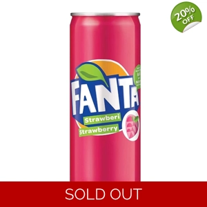 Fanta Strawberry -  Imported Soft Drink Soda - 320ml Slim Can